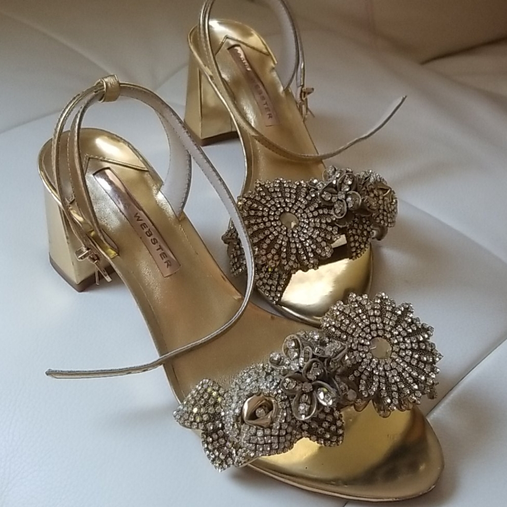 Sophie Webster Lilico Crystal Embellished Heels